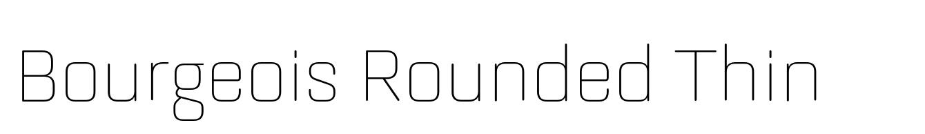 Bourgeois Rounded Thin